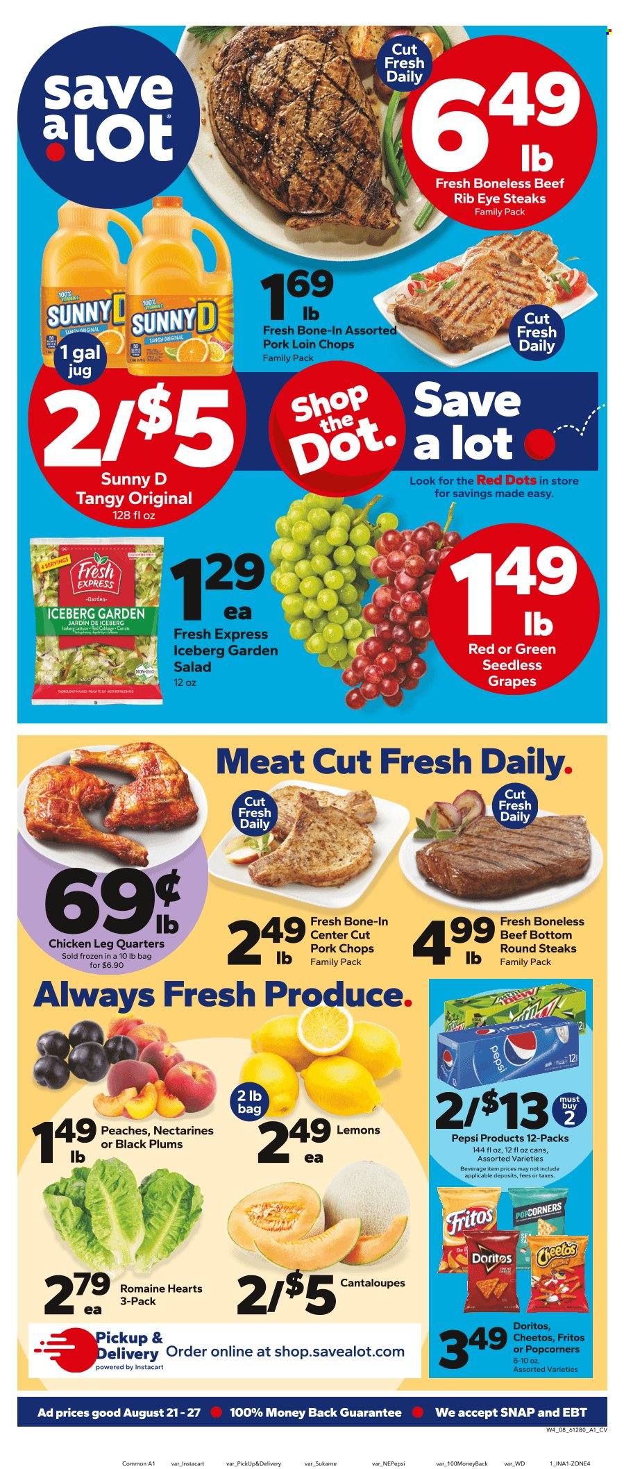 Save a Lot ad - 08/21/2024 - 08/27/2024. Page 1