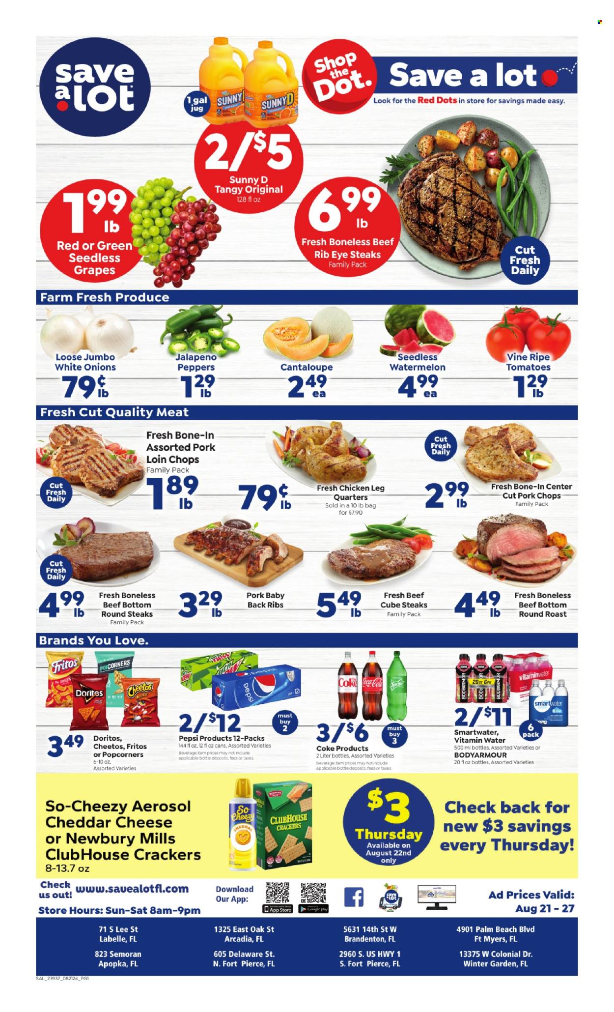Save a Lot ad - 08/21/2024 - 08/27/2024. Page 1
