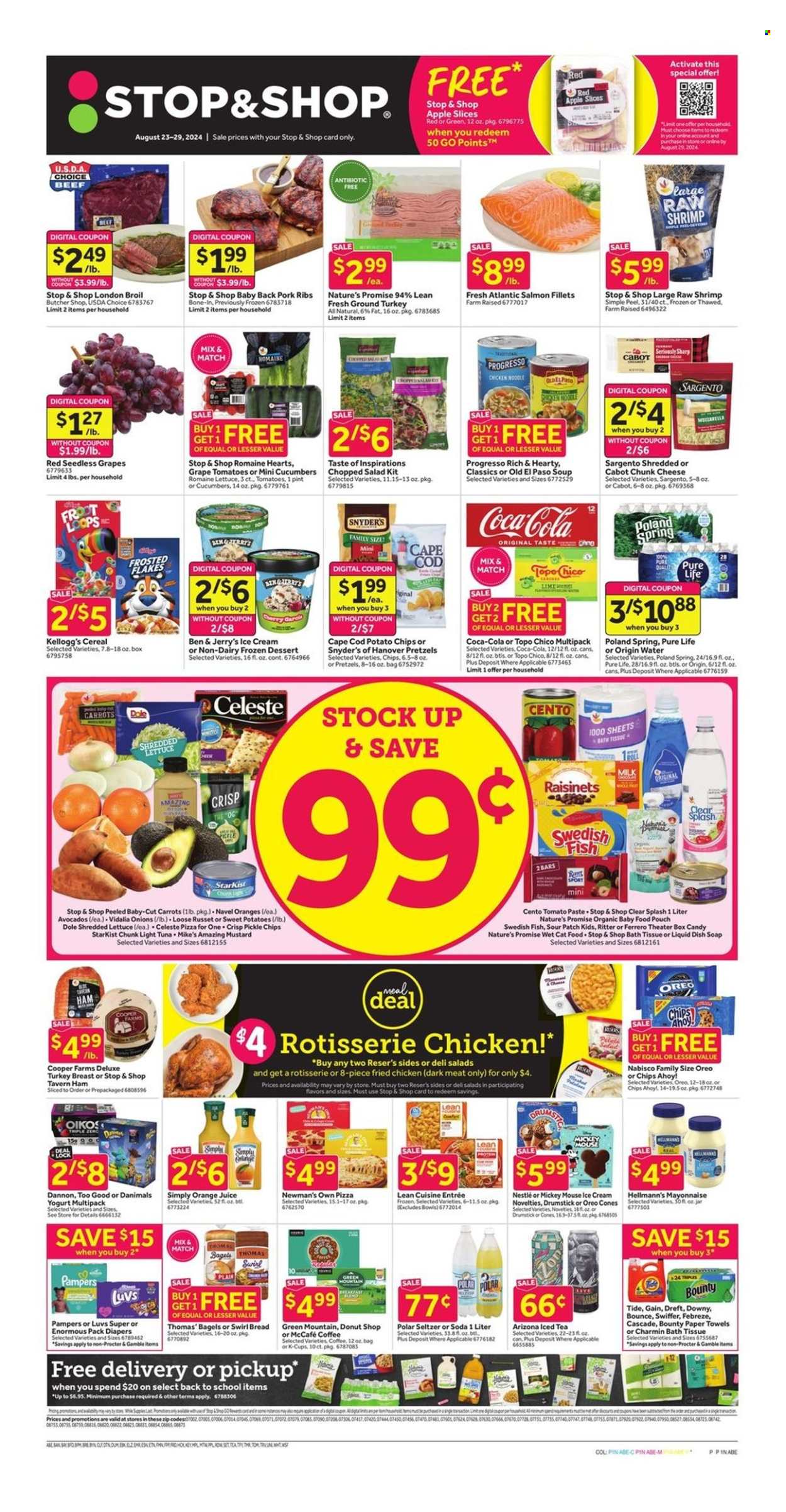 Stop & Shop ad - 08/23/2024 - 08/29/2024. Page 1