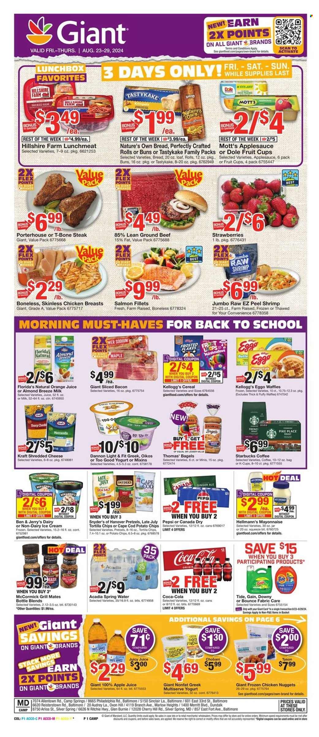 Giant Food ad - 08/23/2024 - 08/29/2024. Page 1