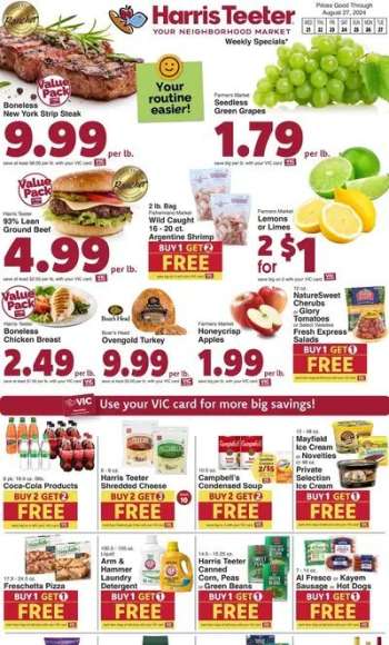 Harris Teeter Flyer - 08/21/2024 - 08/27/2024.