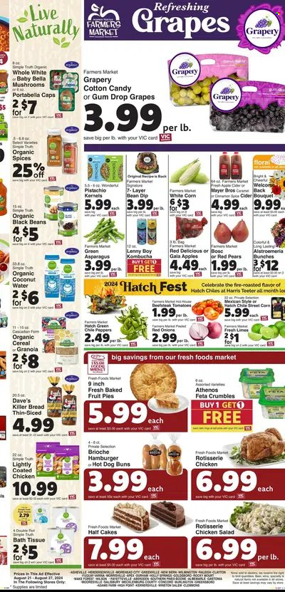 Harris Teeter ad - 08/21/2024 - 08/27/2024. Page 10