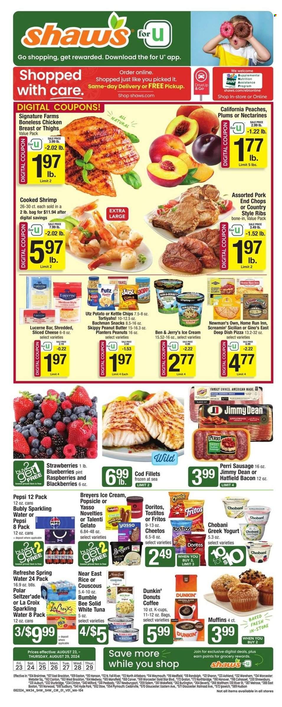 Shaw’s ad - 08/23/2024 - 08/29/2024. Page 1