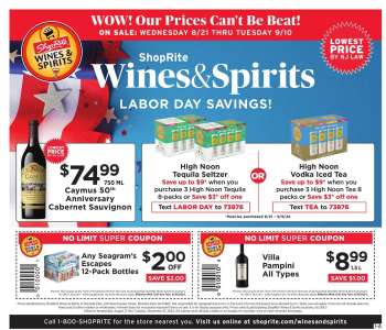 ShopRite Flyer - 08/21/2024 - 09/10/2024.