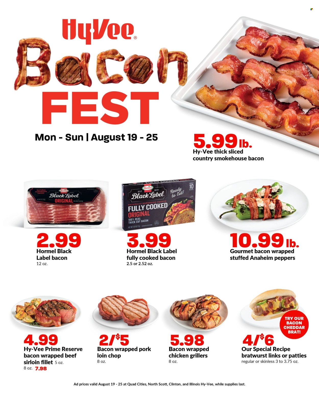 Hy-Vee ad - 08/19/2024 - 08/25/2024. Page 1