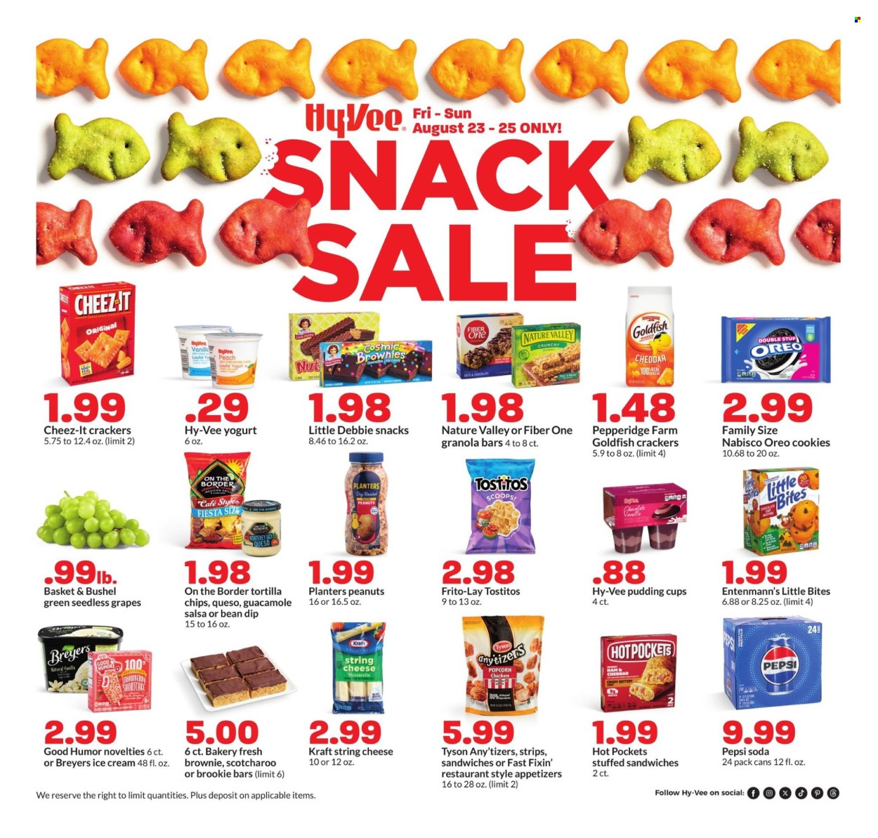 Hy-Vee ad - 08/23/2024 - 08/25/2024. Page 1