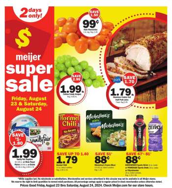 Meijer Flyer - 08/23/2024 - 08/24/2024.