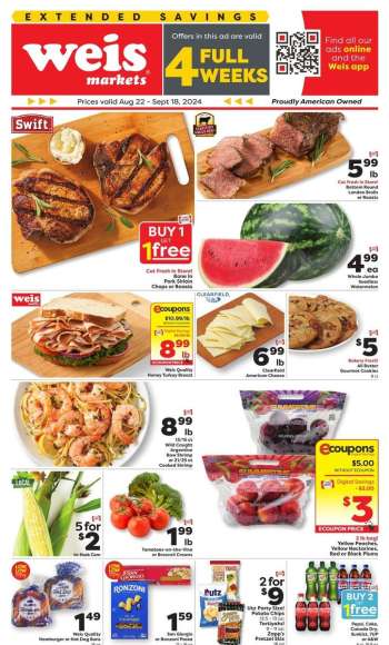 Weis Flyer - 08/22/2024 - 09/18/2024.