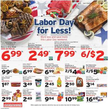 Hannaford Flyer - 08/25/2024 - 08/31/2024.