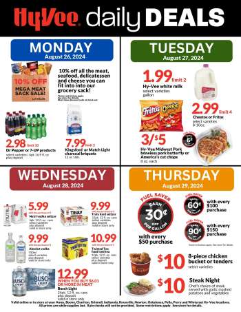 Hy-Vee Flyer - 08/26/2024 - 08/29/2024.