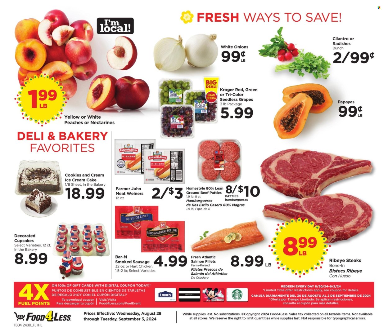 Food 4 Less ad - 08/28/2024 - 09/03/2024. Page 4