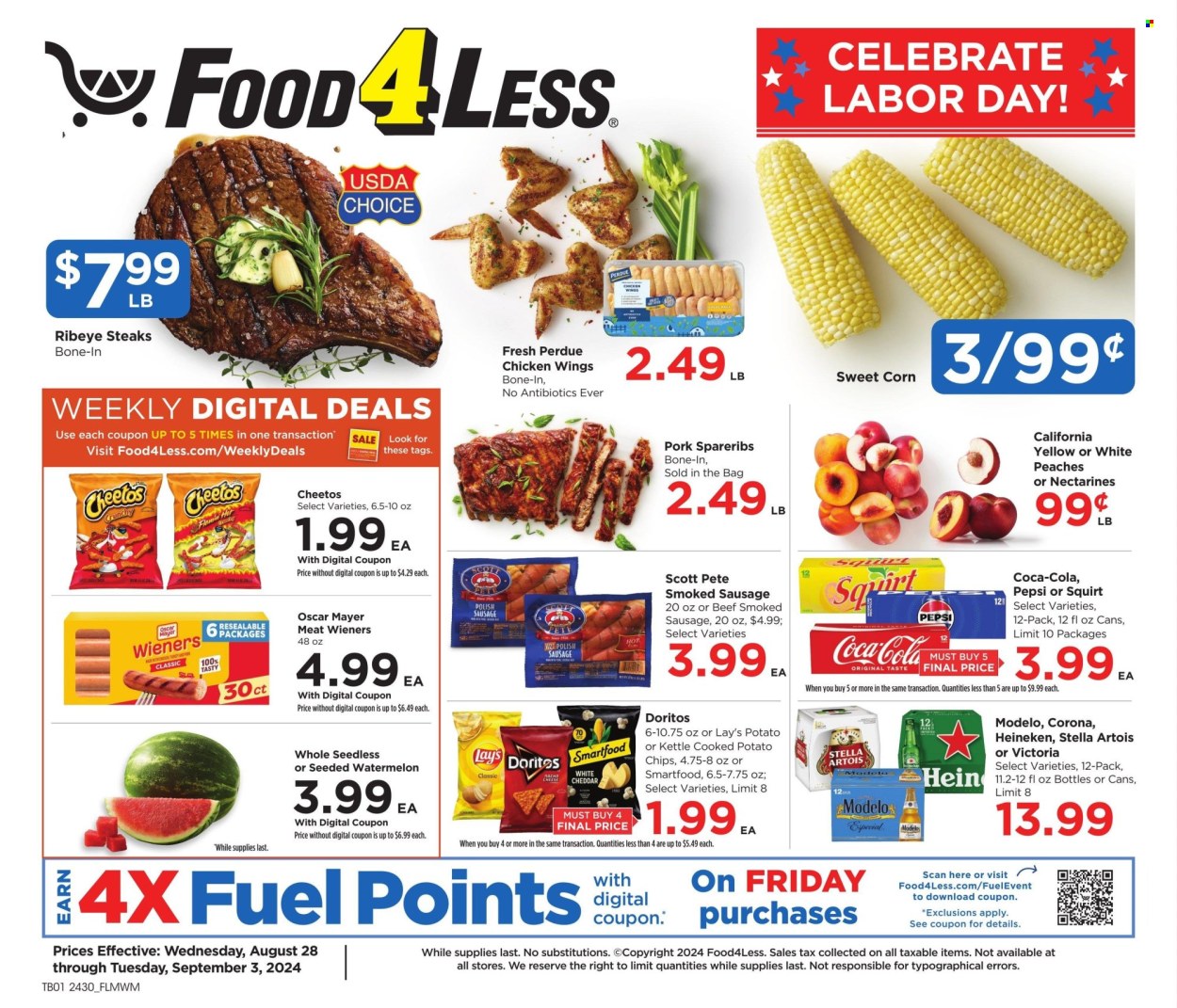 Food 4 Less ad - 08/28/2024 - 09/03/2024. Page 1