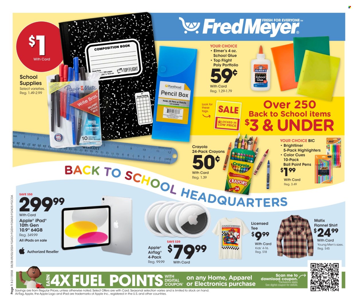 Fred Meyer ad - 08/28/2024 - 09/03/2024. Page 1