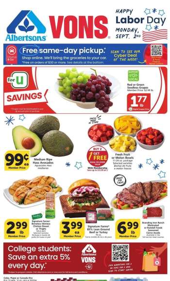 Albertsons Flyer - 08/28/2024 - 09/03/2024.