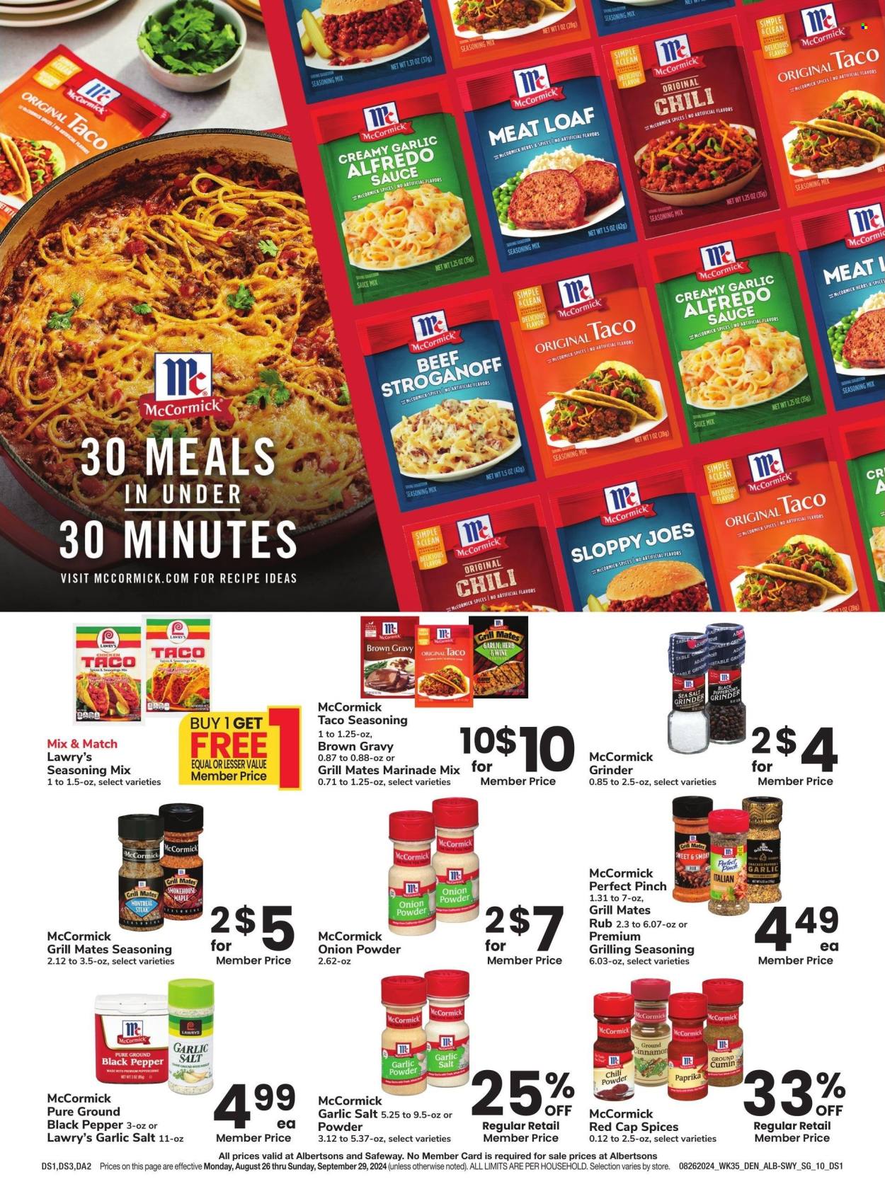 Albertsons ad - 08/26/2024 - 09/29/2024. Page 19