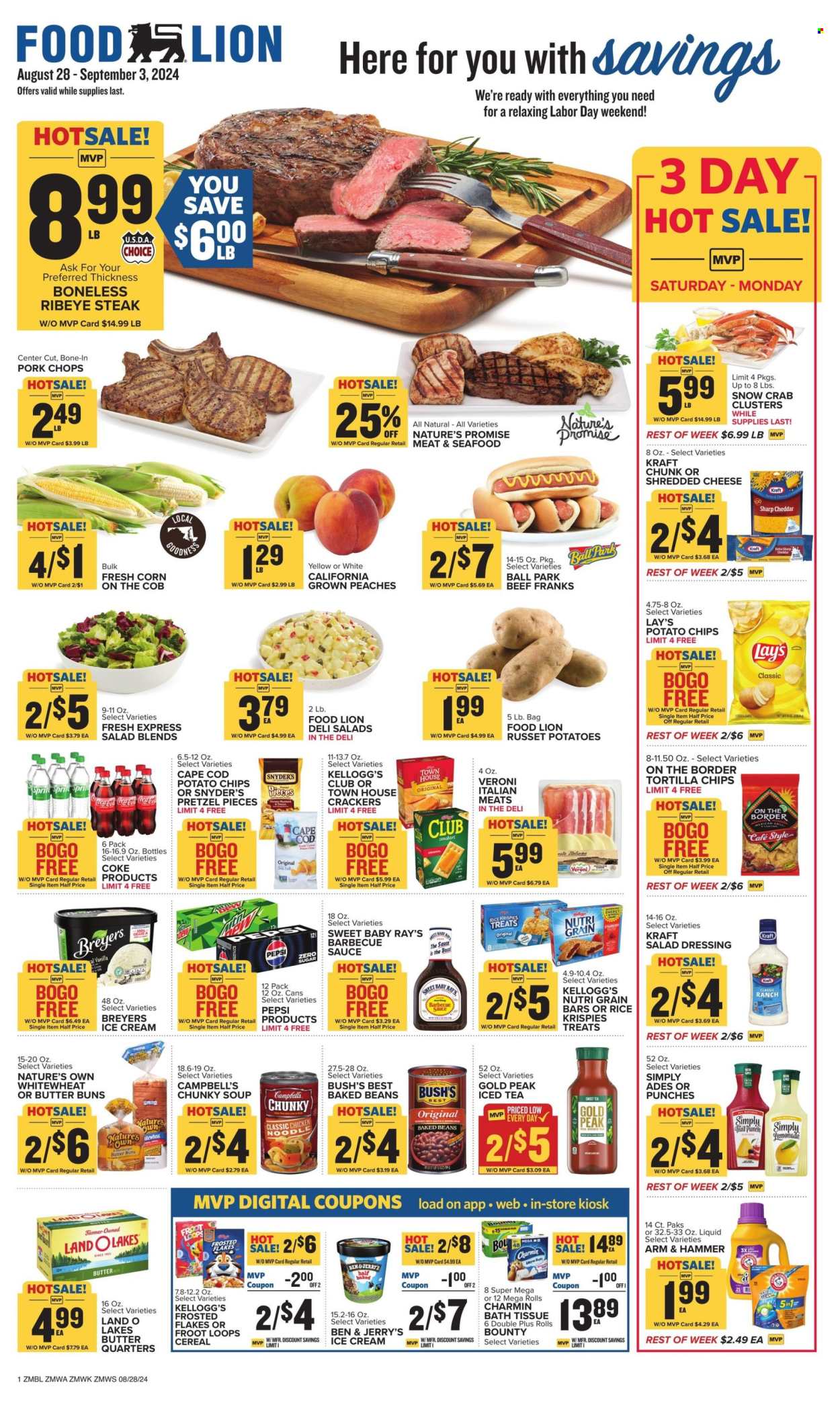 Food Lion ad - 08/28/2024 - 09/03/2024. Page 1