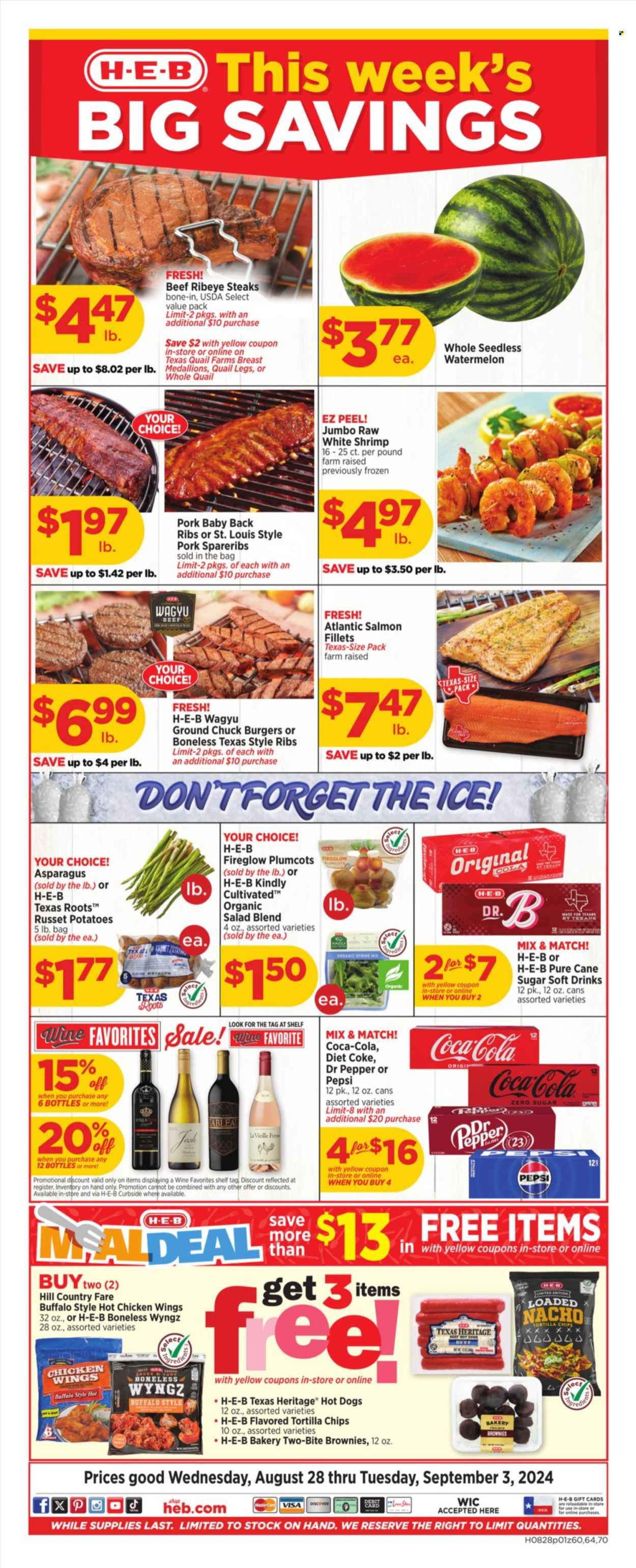 H-E-B ad - 08/28/2024 - 09/03/2024. Page 1
