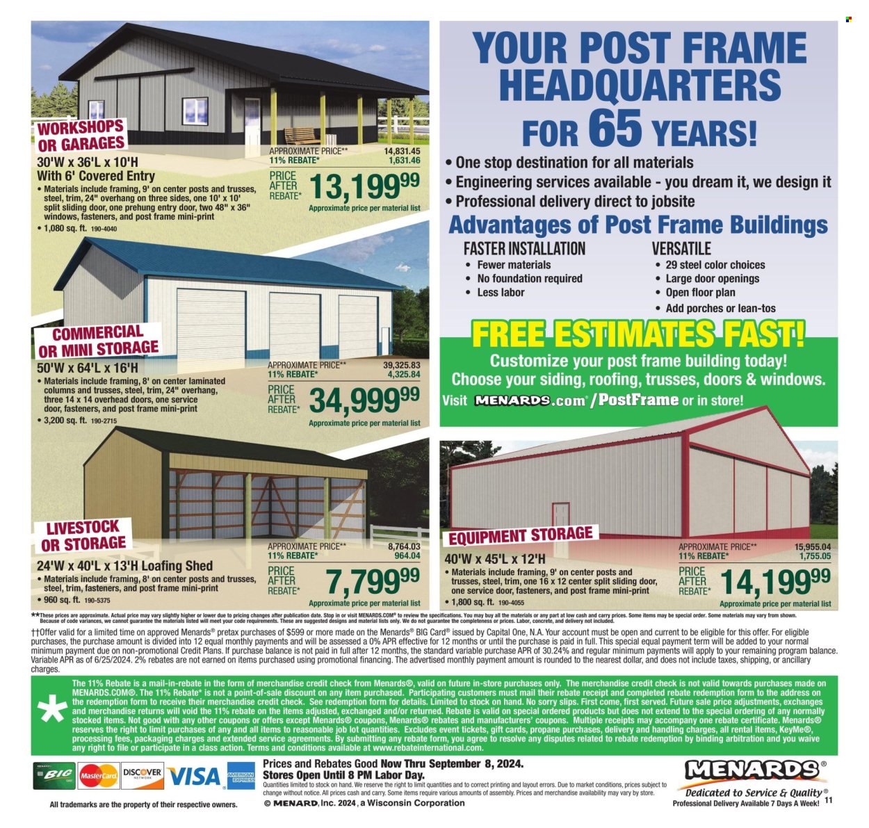 Menards ad - 08/29/2024 - 09/08/2024. Page 18