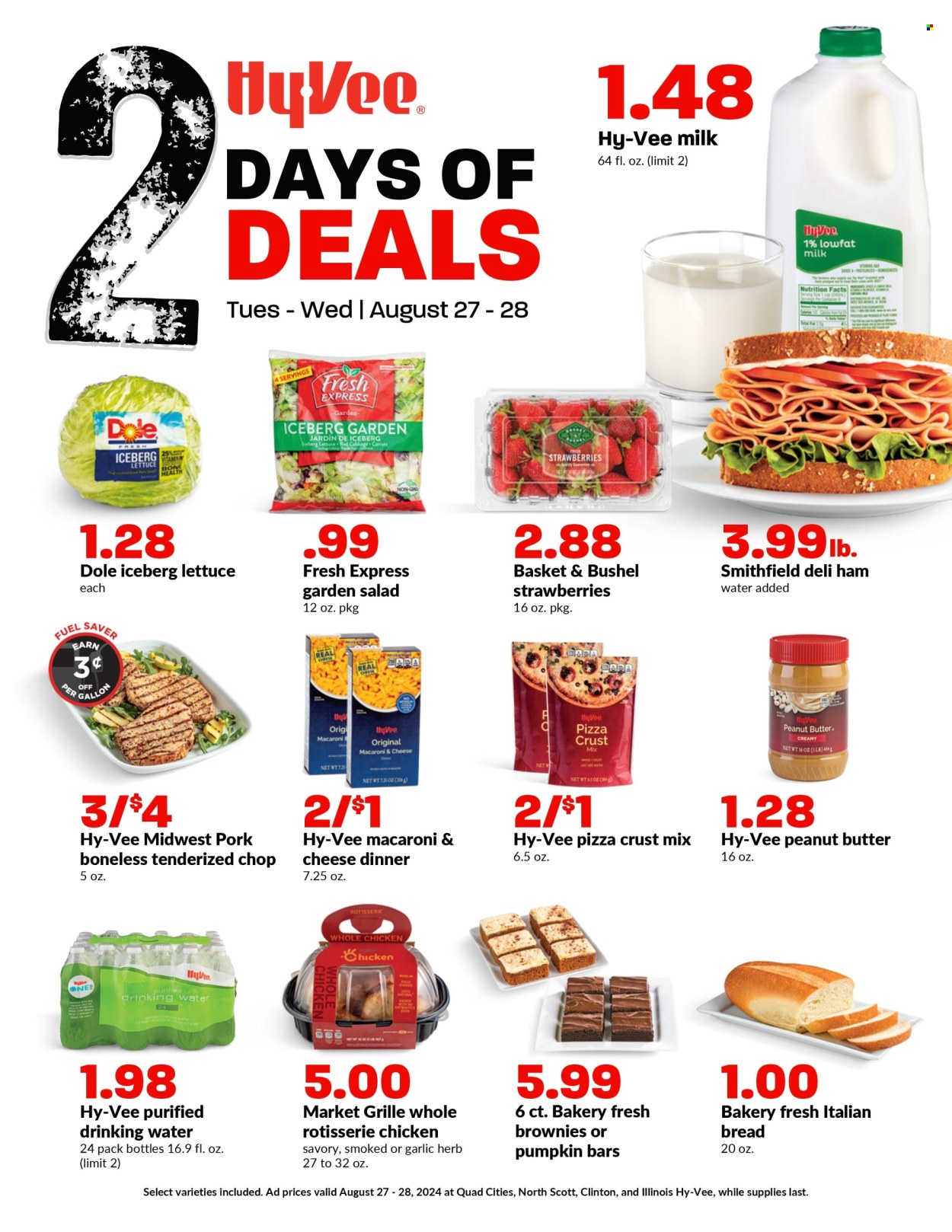 Hy-Vee ad - 08/27/2024 - 08/28/2024. Page 1