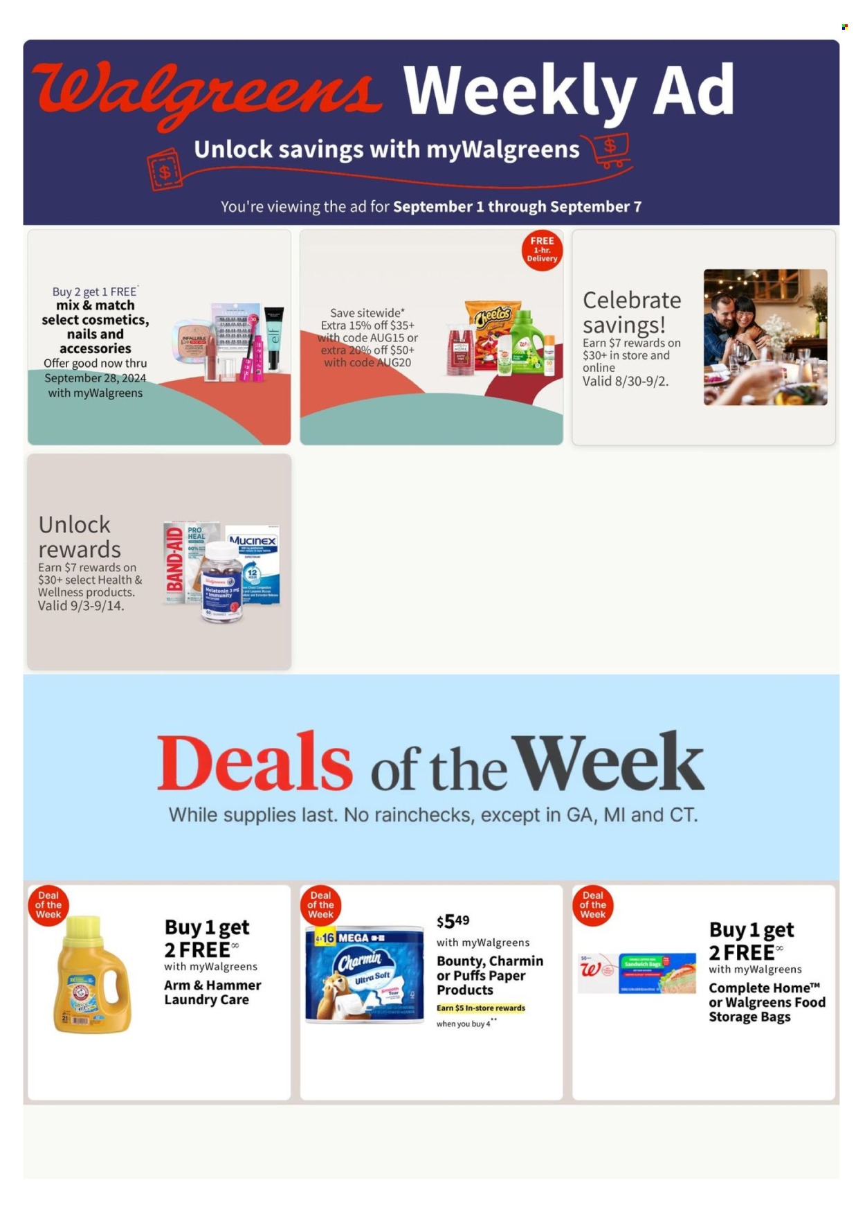 Walgreens ad - 09/01/2024 - 09/07/2024. Page 1
