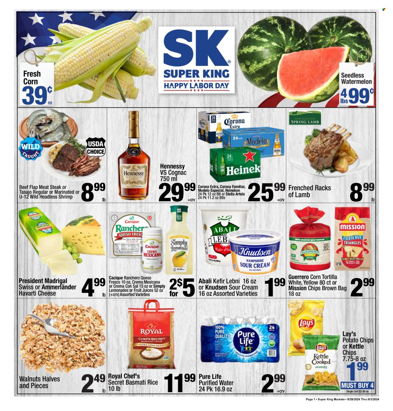 Super King Markets ad - 08/28/2024 - 09/03/2024. Page 1