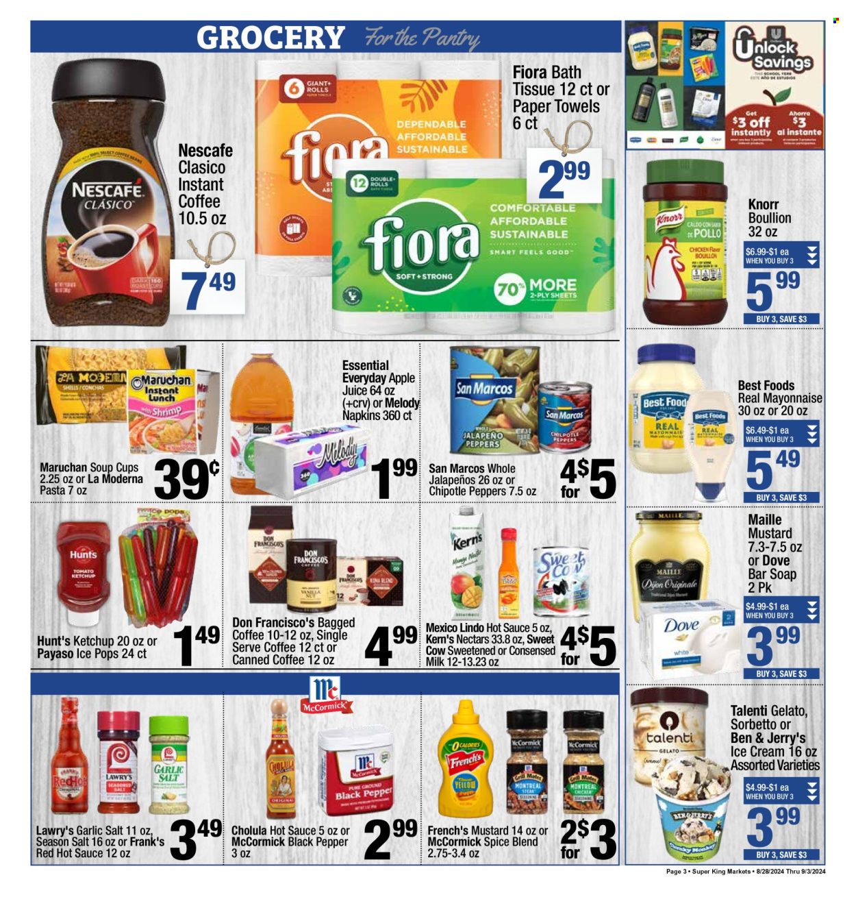 Super King Markets ad - 08/28/2024 - 09/03/2024. Page 3