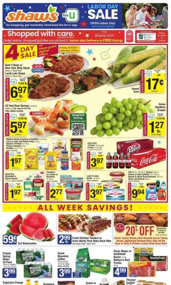 Shaw’s Flyer - 08/30/2024 - 09/05/2024.