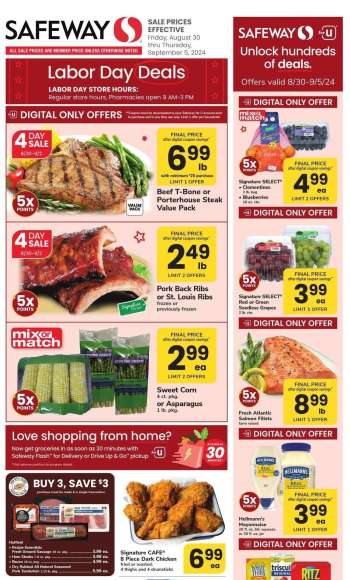 Safeway Flyer - 08/30/2024 - 09/05/2024.