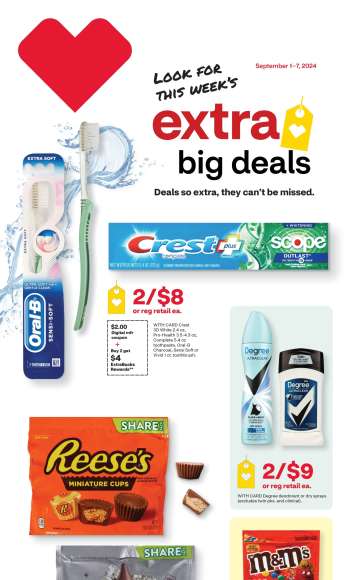 CVS Pharmacy Flyer - 09/01/2024 - 09/07/2024.