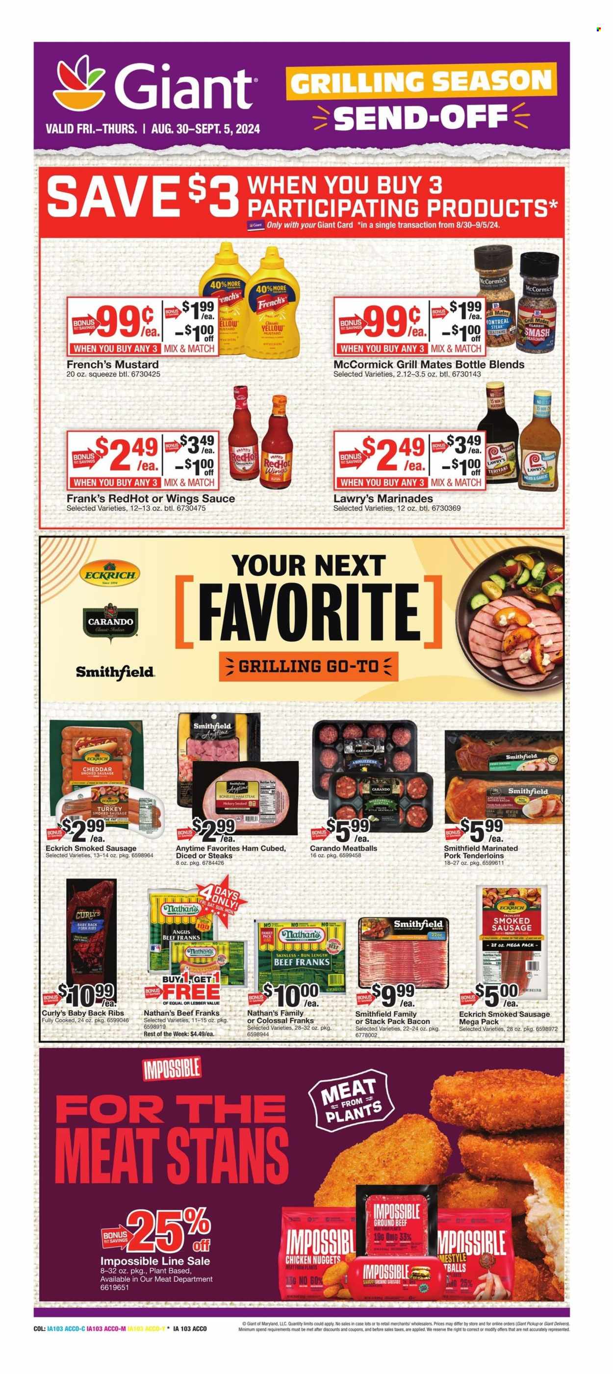 Giant Food ad - 08/30/2024 - 09/05/2024. Page 9