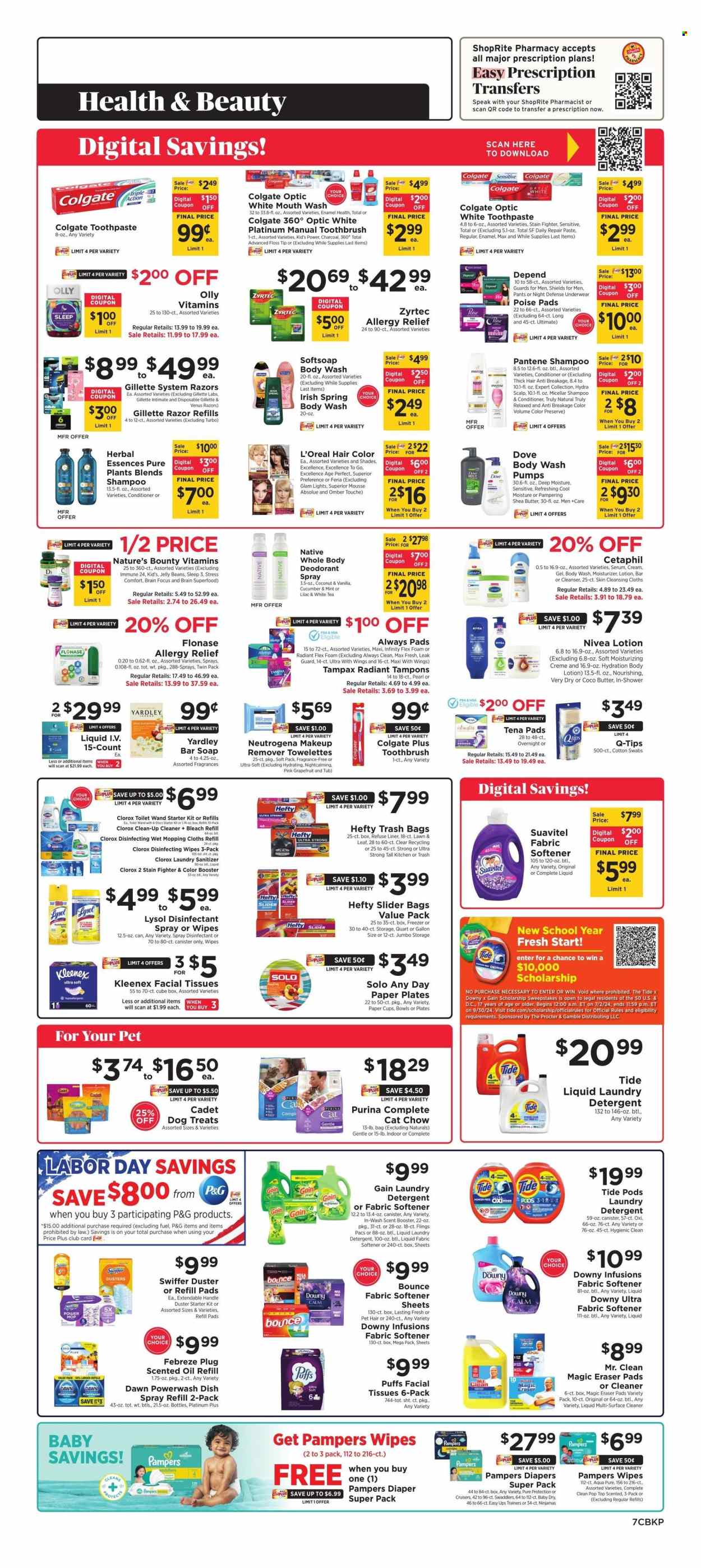 ShopRite ad - 08/30/2024 - 09/05/2024. Page 9