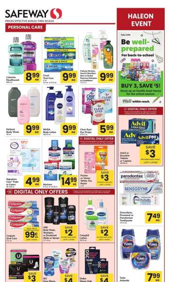 Safeway Flyer - 08/30/2024 - 09/12/2024.
