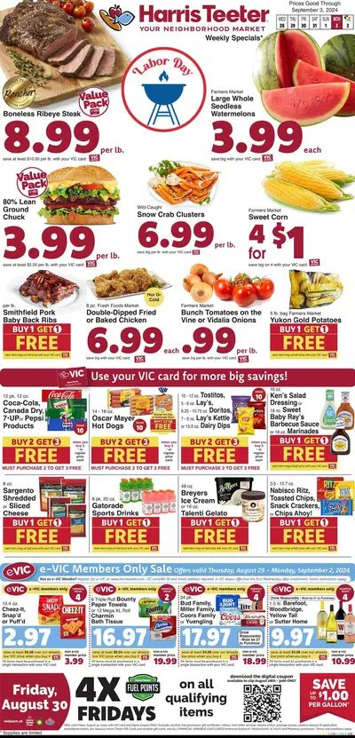 Harris Teeter ad - 08/28/2024 - 09/03/2024. Page 1
