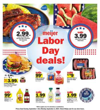 Meijer Flyer - 09/01/2024 - 09/02/2024.