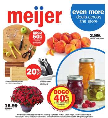 Meijer Flyer - 09/01/2024 - 09/07/2024.