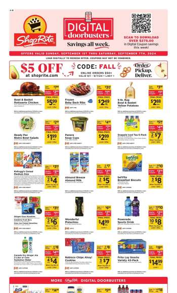 ShopRite Flyer - 09/01/2024 - 09/07/2024.