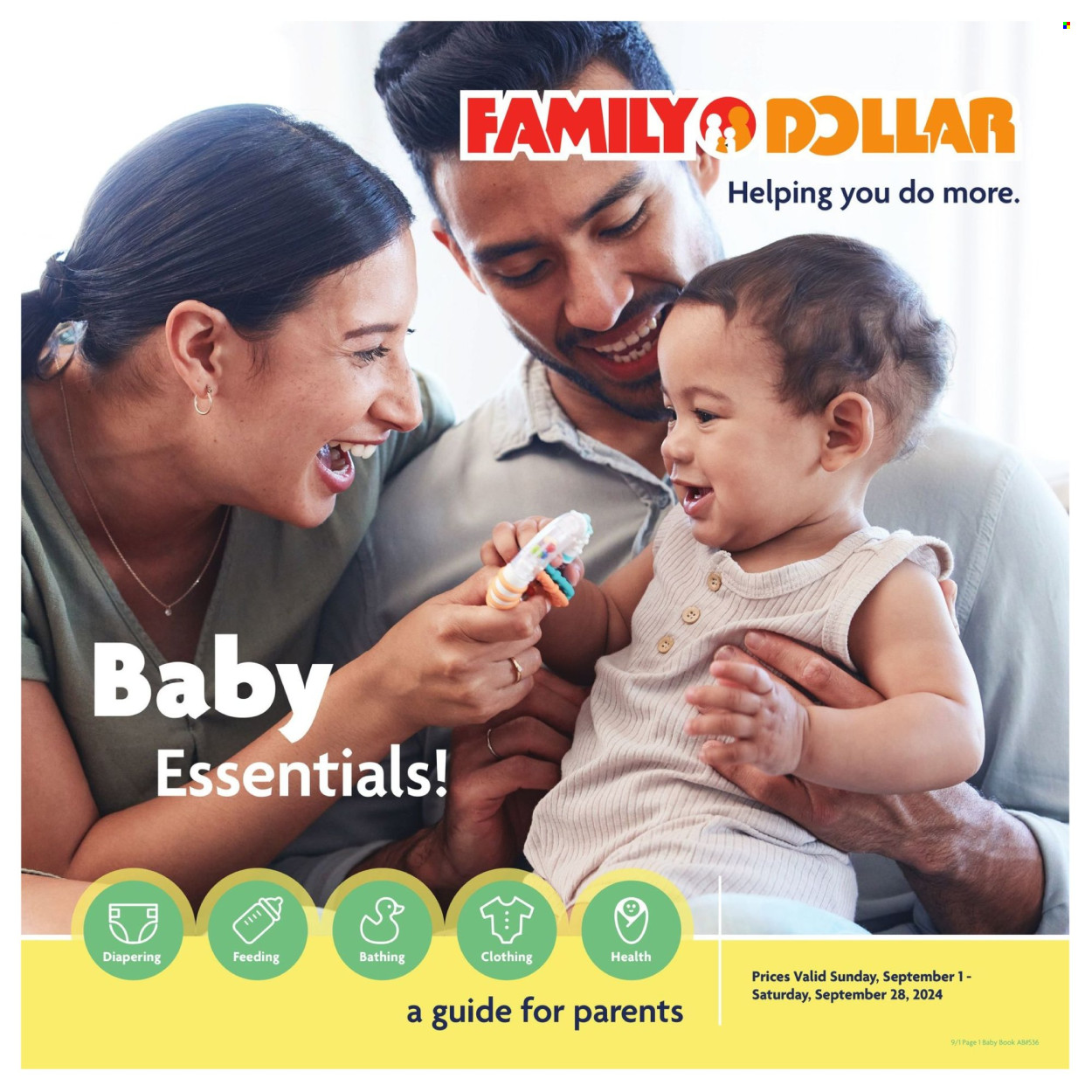 Family Dollar ad - 09/01/2024 - 09/28/2024. Page 1