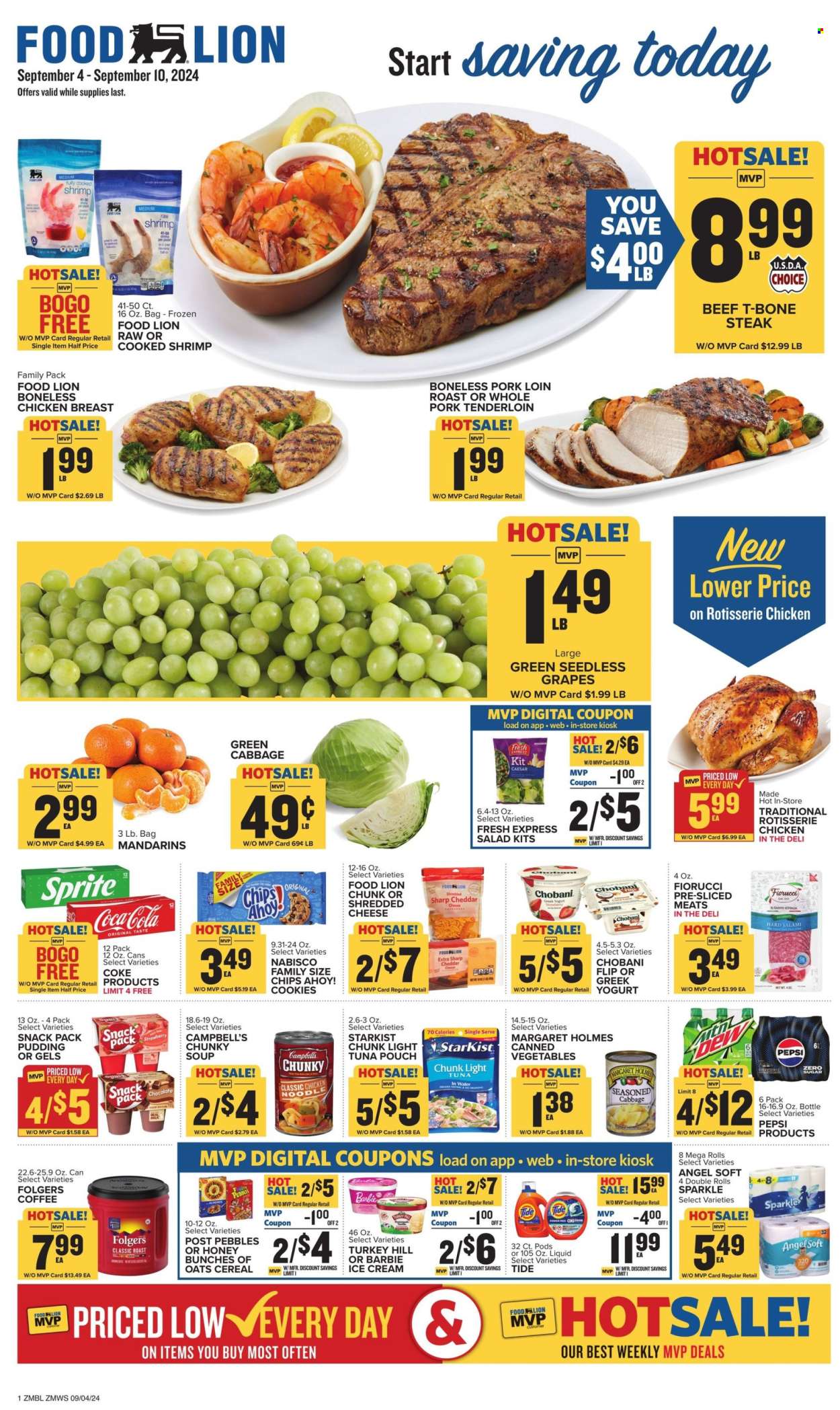 Food Lion ad - 09/04/2024 - 09/10/2024. Page 1