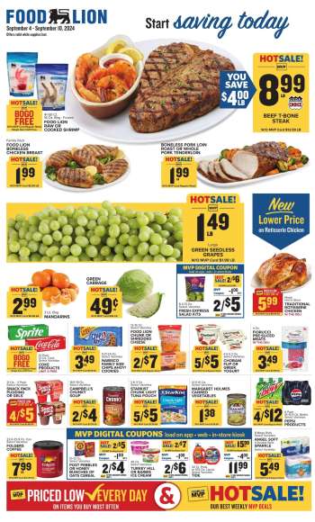 Food Lion Flyer - 09/04/2024 - 09/10/2024.