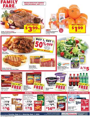 Family Fare Flyer - 09/03/2024 - 09/07/2024.