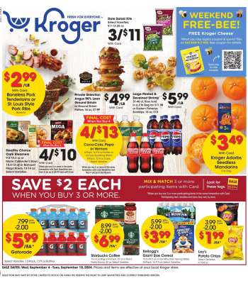 Kroger Flyer - 09/04/2024 - 09/10/2024.