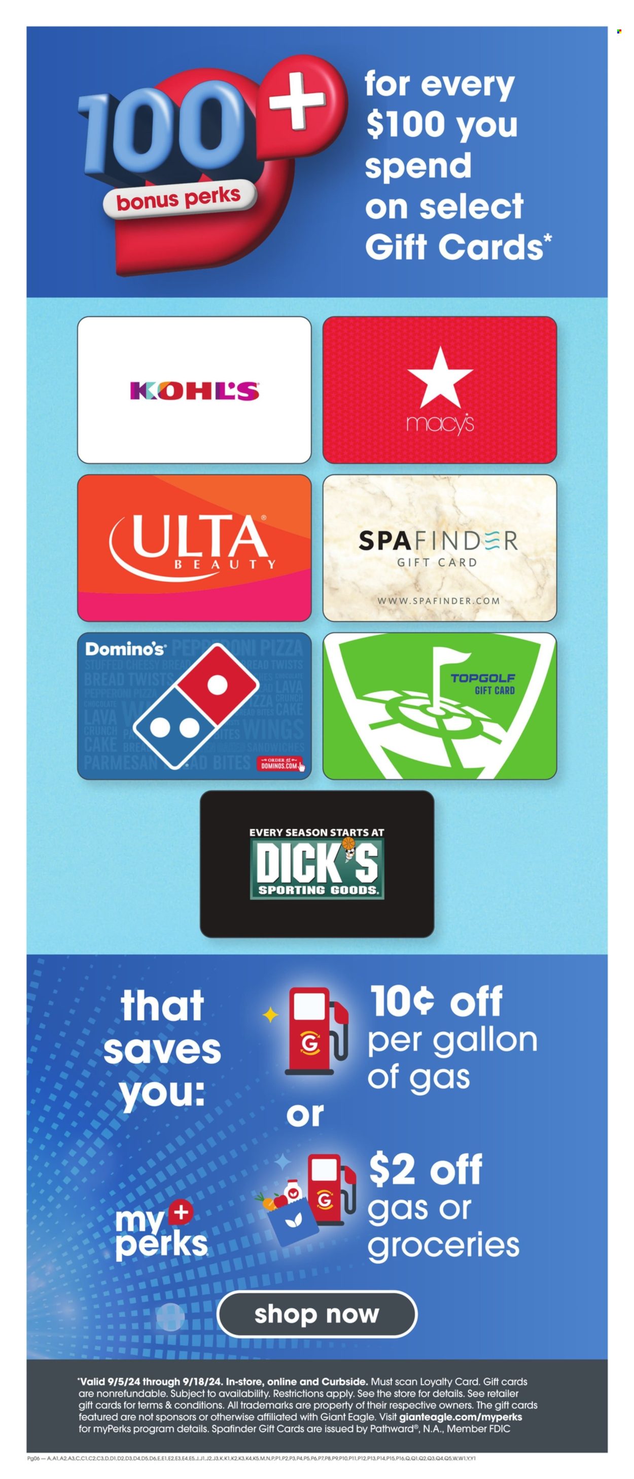 Giant Eagle ad - 09/05/2024 - 09/11/2024. Page 6