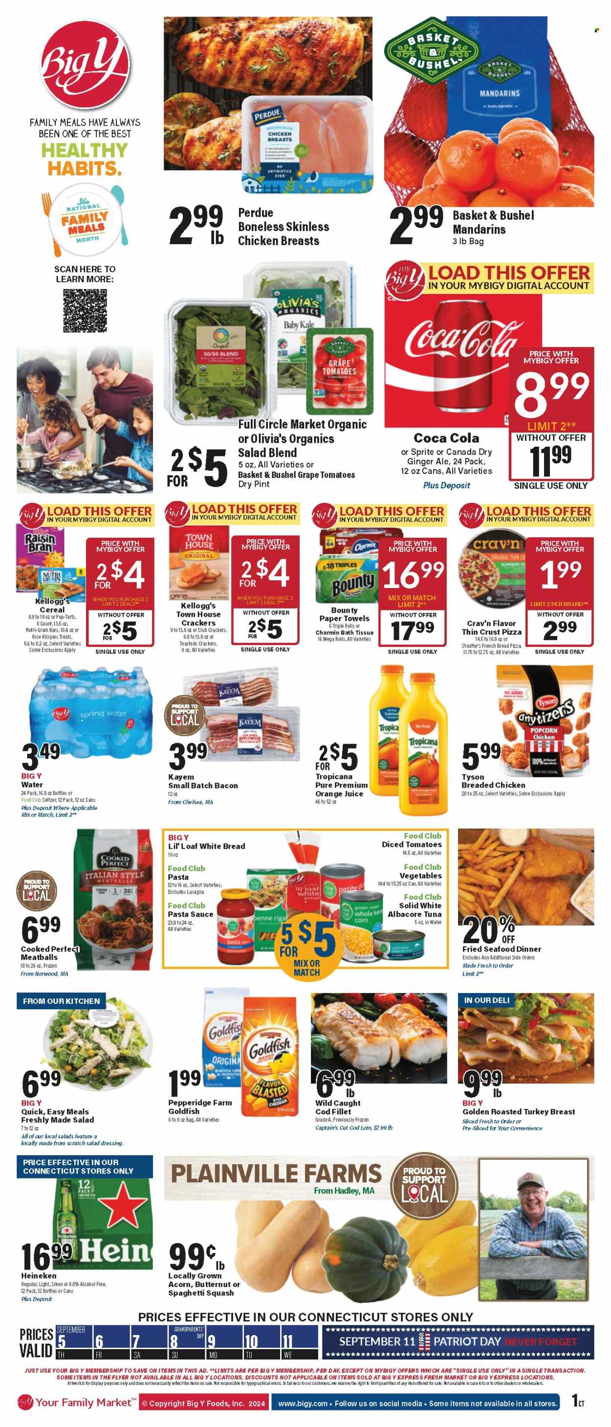 Big Y ad - 09/05/2024 - 09/11/2024. Page 1