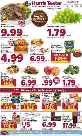Harris Teeter Flyer - 09/04/2024 - 09/10/2024.