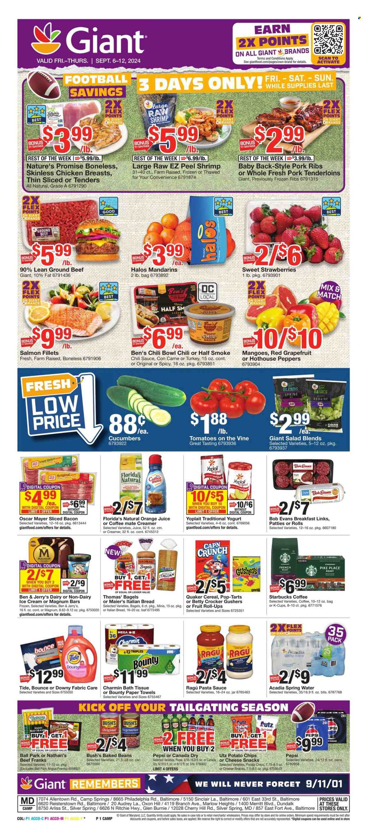Giant Food ad - 09/06/2024 - 09/12/2024. Page 1