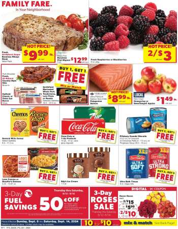 Family Fare Flyer - 09/08/2024 - 09/14/2024.