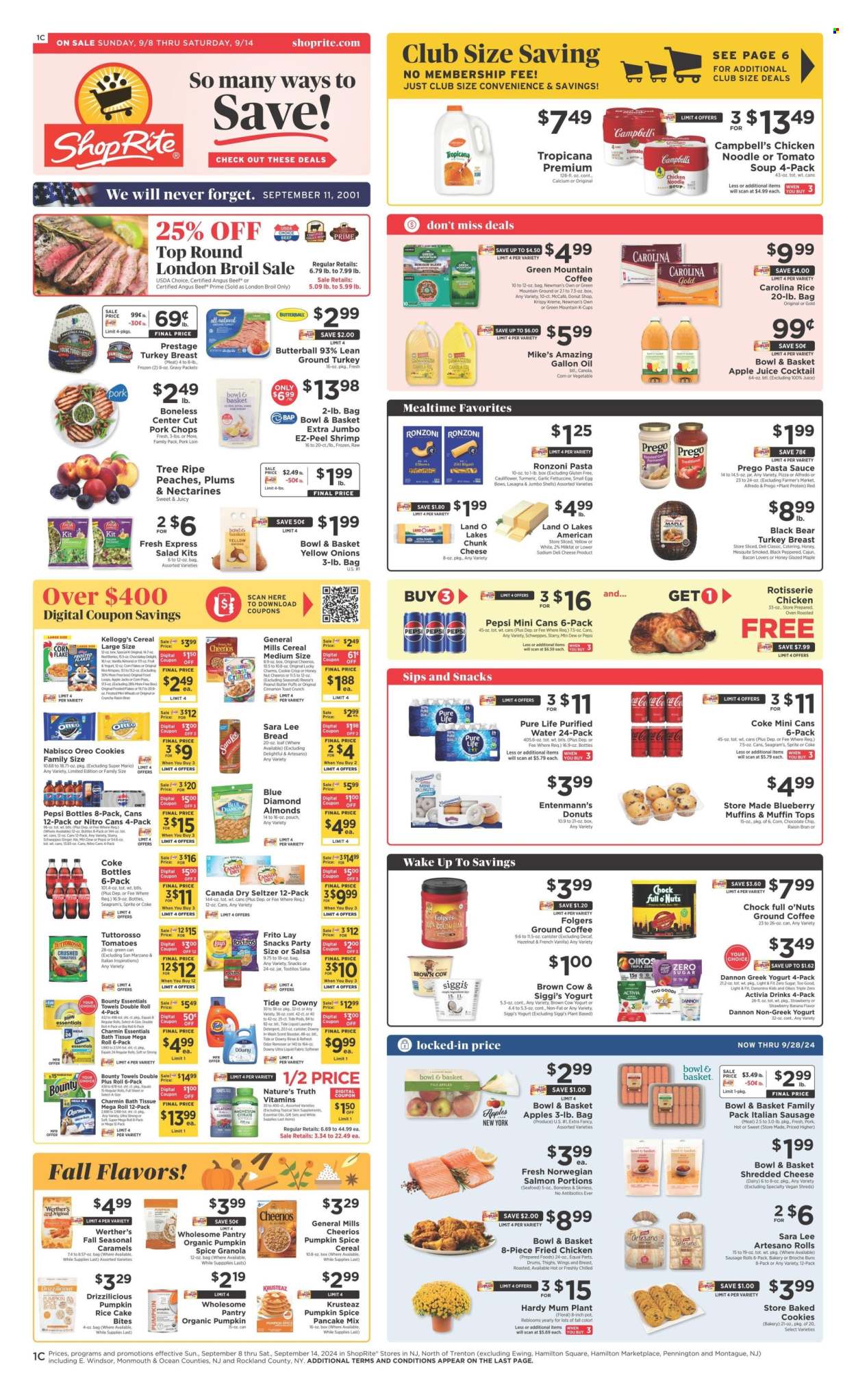 ShopRite ad - 09/08/2024 - 09/14/2024. Page 1