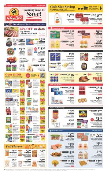ShopRite Flyer - 09/08/2024 - 09/14/2024.