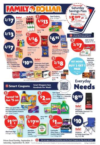Family Dollar Flyer - 09/08/2024 - 09/14/2024.
