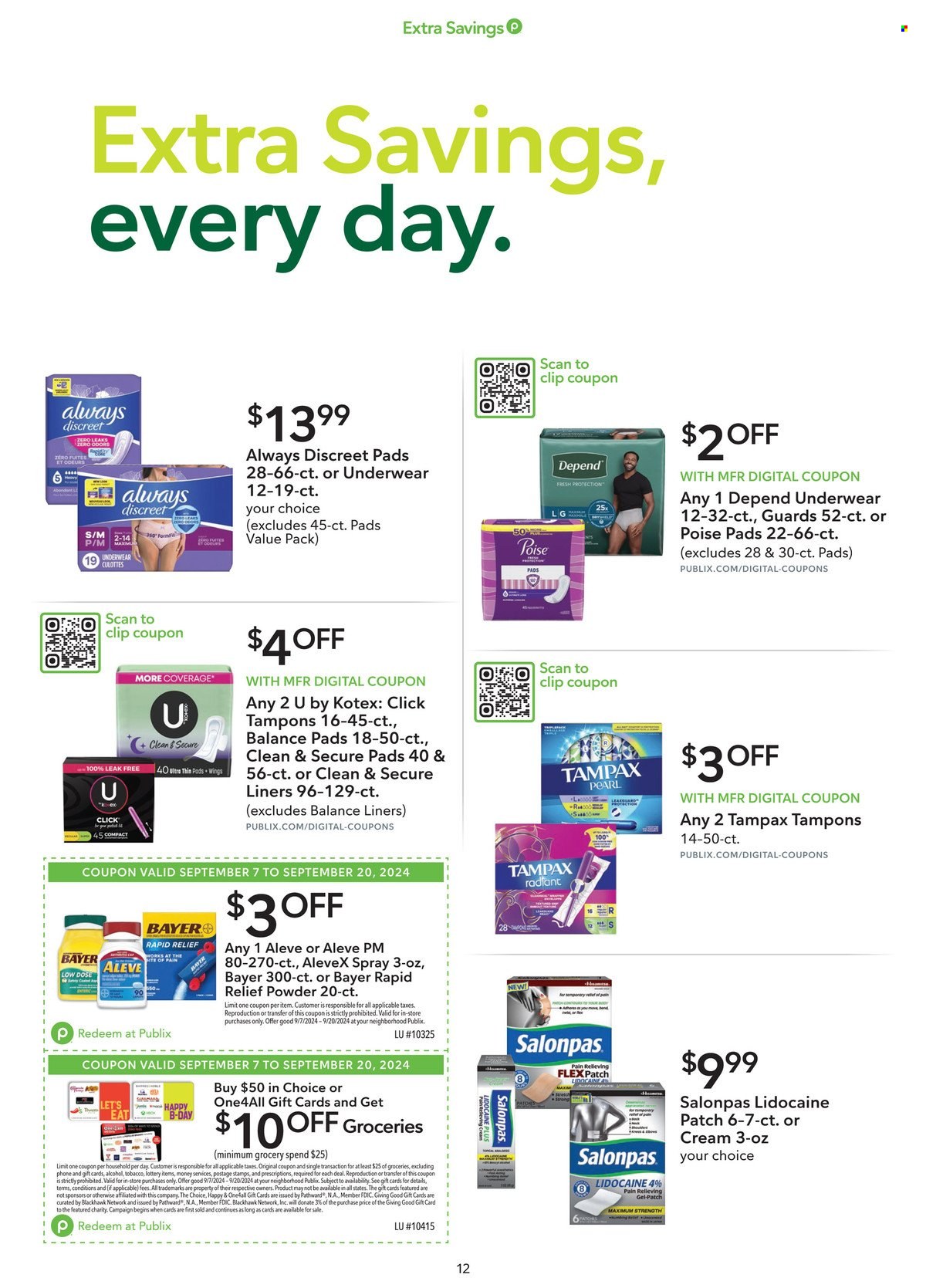 Publix ad - 09/07/2024 - 09/20/2024. Page 12